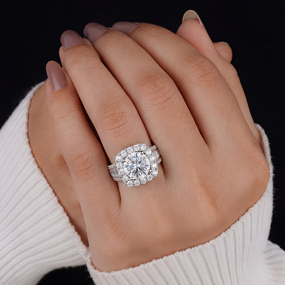 Women's Luxury Minimalist Plated Wedding Ring, Elegant Gift